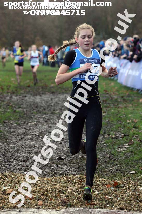 Girls under-15s 2017 British Athletics Liverpool Cross Challenge, Sefton Park, Liverpool. Photo:  David T. Hewitson/Sports for All Pics